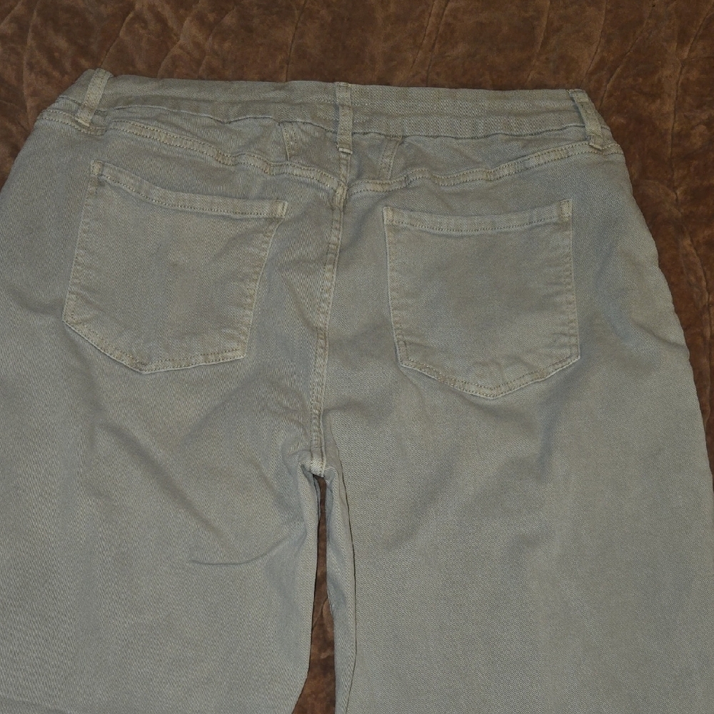 Kut from the Kloth Beige Denim Wide Leg Pants - Picture 7 of 7